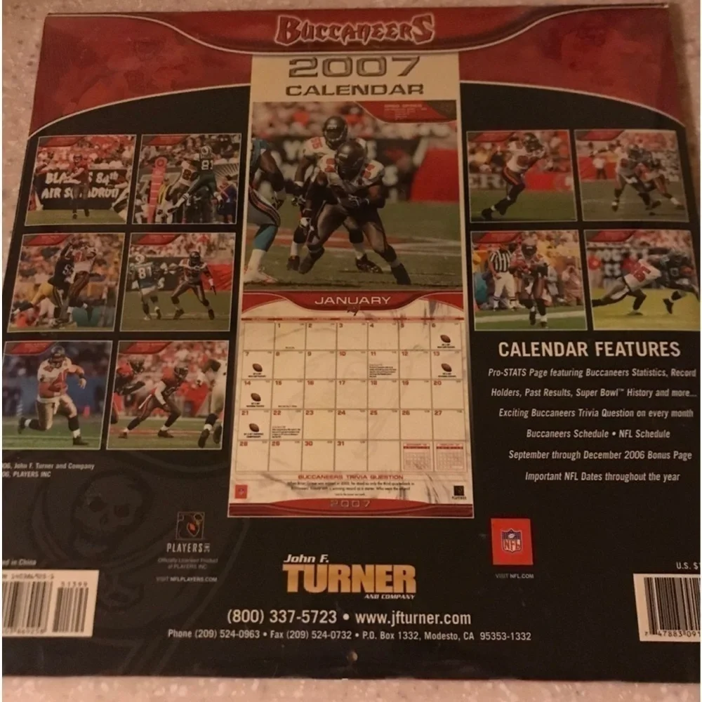Tampa Bay Buccaneers 2007 Calendar Sealed!